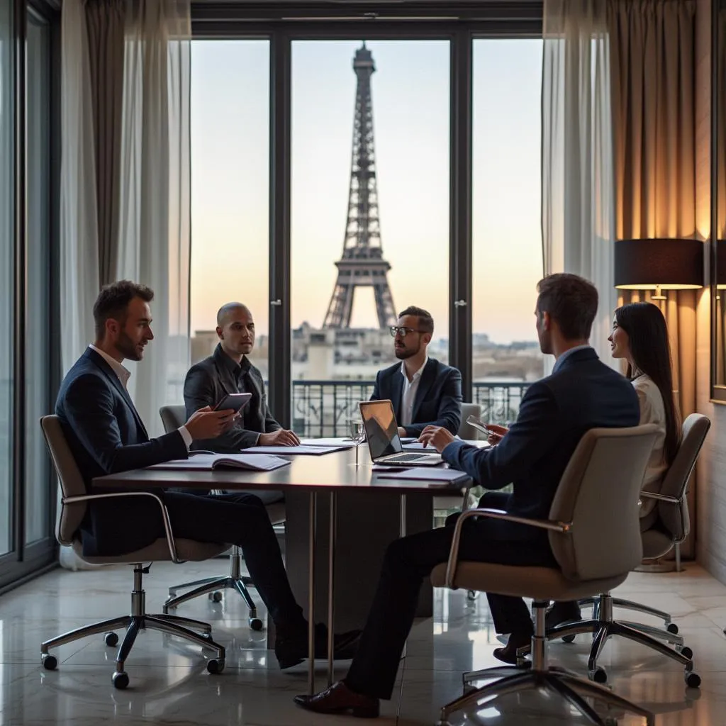 Équipe Foliiferous dans les bureaux modernes de Paris